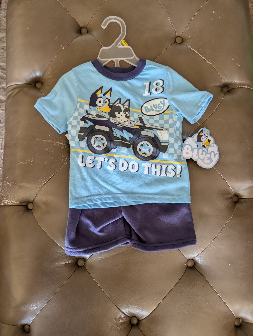 BLUEY Baby Boys 2 Piece Short Set Size 12M